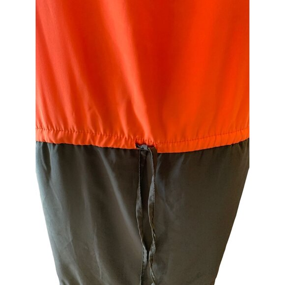 👗 2/$30 👗 Orange and Charcoal Drawstring Waist Dress sz XS - Picture 3 of 4